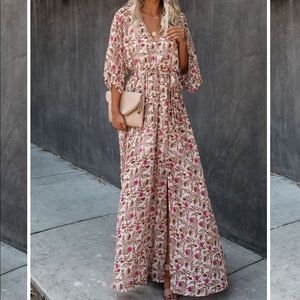 Brand new floral kimono maxi dress